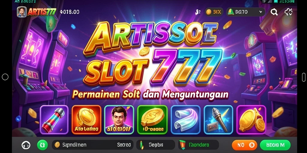 Tampilan gameplay ARTIS777 yang menarik dan penuh warna.