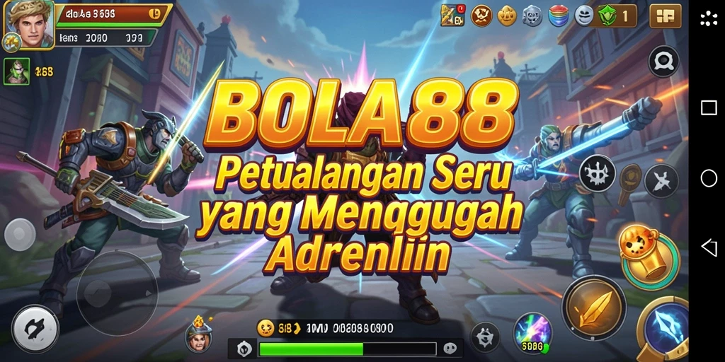 Screenshot menunjukkan karakter menjelajahi dunia petualangan.