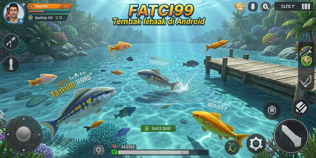 Screenshot gameplay Tembak Ikan FATCI99 yang mendebarkan.