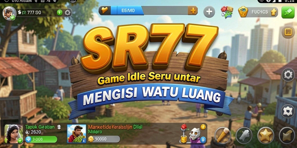 Tampilan gameplay SR777 yang menarik dan penuh warna.