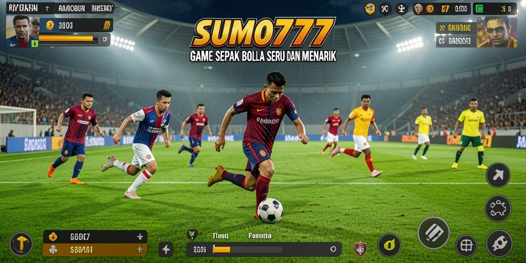 Gameplay seru dalam aksi sepak bola SUMO777.