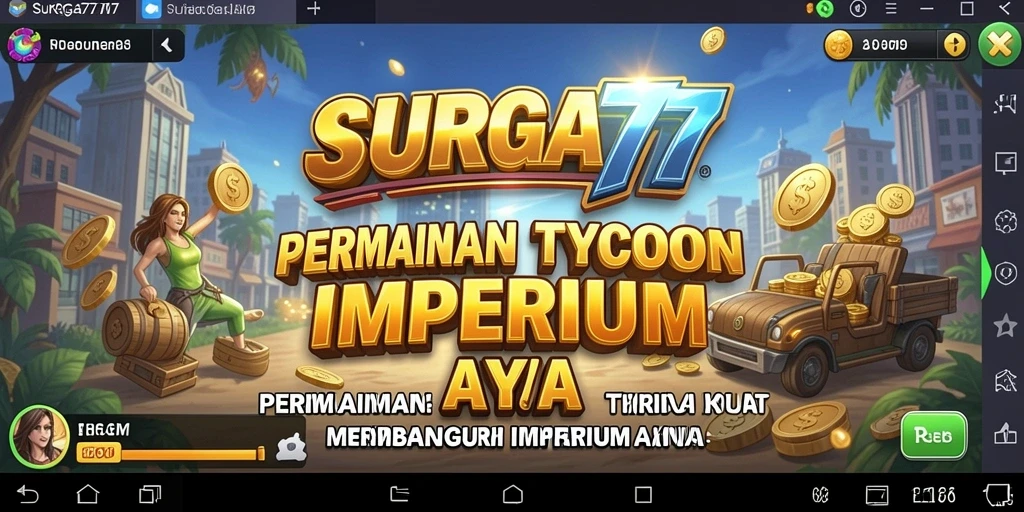 Tampilan gameplay menarik dari SURGA77 saat membangun bisnis.