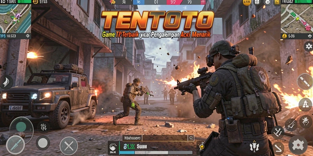 Gameplay seru dalam pertempuran TPS yang intens.