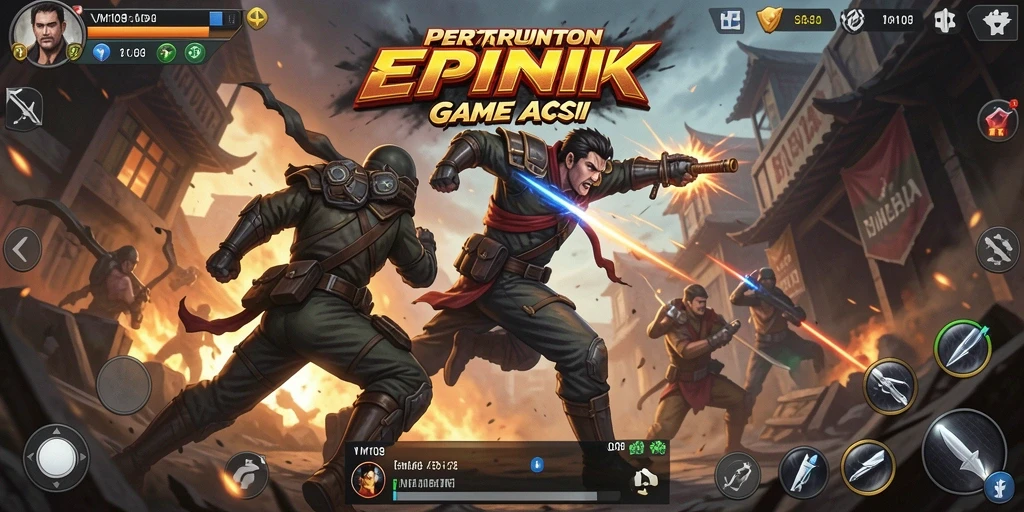 Tampilan gameplay aksi seru di VM108 yang memukau.