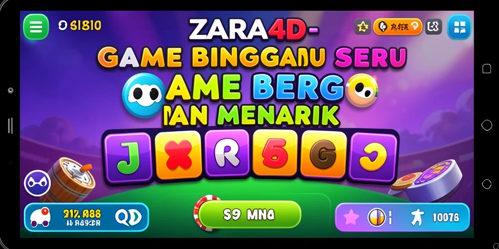 Tampilan gameplay ZARA4D yang menarik di layar perangkat.